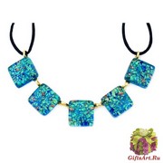 Арт. 157 Колье с 5 элементами 2x2