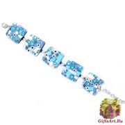 Арт. 85 браслет с  5 элементами 2x2cm