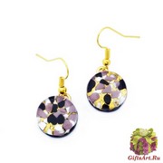 Арт. 158 Серьги круглые 1,5см на швензе/дужке