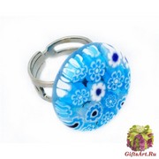 Арт.114 Кольцо круглое из муранского стекла