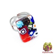 Арт.110 Кольцо 1,5х2 из муранского стекла