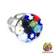 Арт.110 Кольцо круглое из муранского стекла