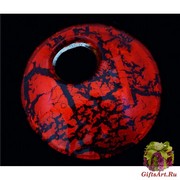 Арт.01 красный - подвеска диам.5 см муранское стекло