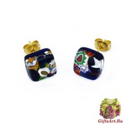 Арт. 222 серьги-гвоздики 1x1см