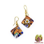 Арт. 223 серьги 1,5x1,5см на швензе