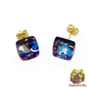 Арт. 223 серьги-гвоздики 1x1см