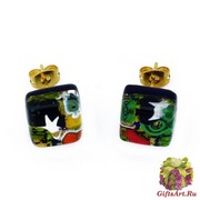 Арт. 226 серьги-гвоздики 1x1см