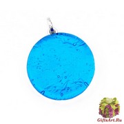 Арт. 02 бирюзовый - подвеска диам.3,2см