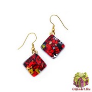 Арт. 220 серьги 1,5x1,5см на швензе