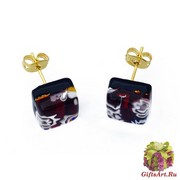 Арт. 220 серьги-гвоздики 1x1см