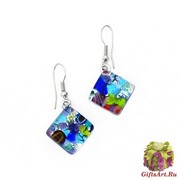 Арт. 231 серьги 1,5x1,5см на швензе