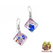 Арт. 233 серьги 1,5x1,5см на швензе