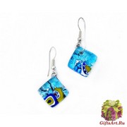 Арт. 235 серьги 1,5x1,5см на швензе