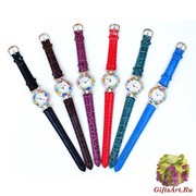 Часы с мурринами кварцевые кожаный ремешок НОВЫЕ ЦВЕТА (1)