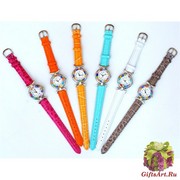 Часы с мурринами кварцевые кожаный ремешок НОВЫЕ ЦВЕТА (2)