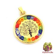 Mur БМ Подвеска 2,3см Климт Древо жизни на золоте с мурринами