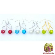 RS44(2) Серьги Modern 4 цвета муранское стекло