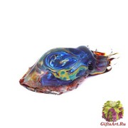 GRos05 Статуэтка Кальмар (каракатица) с кальцедоном 10-11 муранское стекло