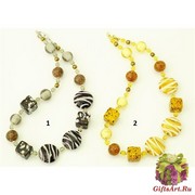 RC05/maz Колье Апеннины полное 2 цвета муранское стекло