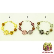 RC05/maz Браслет Апеннины 3 цвета муранское стекло