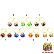 Vac/O Gilda spazio Серьги Бетти круглые бусины муранское стекло