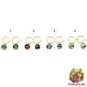 Vac/O Gilda spazio Серьги Бетти тигровые бусины муранское стекло