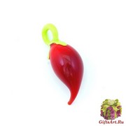 LV18 Подвеска Острый перчик 4 см муранское стекло