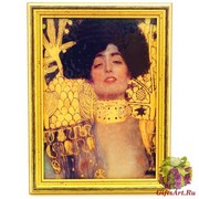 NV110 Репродукция Г.Климта &quot;Юдифь&quot; на муранском стекле размер А4