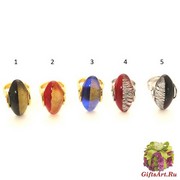 NV20 Кольцо Elite Да и нет 5 цветов муранское стекло