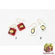 2017-50 Серьги Окно в Париж муранское стекло