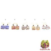 2017-57 Серьги Верона 5 цветов муранское стекло