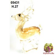 SM5431 Статуэтка Олень серебряное копытцо 27см