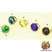 RS15 Кольцо Танец 9 цветов муранское стекло