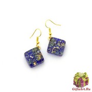 Арт. 637 Серьги 1,5х1,5см на швензе (дужке)