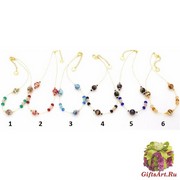 Vac/С9555 Колье Cloud  6 цветов 45 см муранское стекло