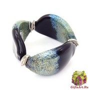 DM24 Браслет Silver Sky муранское стекло