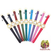 Часы с мурринами кварц. кожаный ремешок каталог 2018-2019гг (2) металл золотой