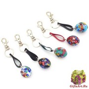 PC9618 Брелки-овалы Eggs муранское стекло