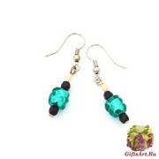 S890 Серьги BLUE MOON муранское стекло