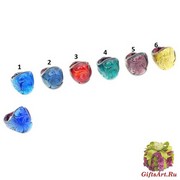 VM0129  Кольцо Роза Азора различные цвета муранское стекло