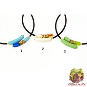 2014-3 NEW Колье Yokie на каучуке 3мм  муранское стекло