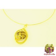 RS77 Колье Futura с золотой бусиной из муранского стекла