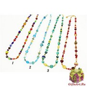 Vac/С9360(1) Колье Shake длинное 80 см муранское стекло