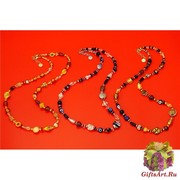 Vac/С9360(3) Колье Shake длинное 80 см муранское стекло