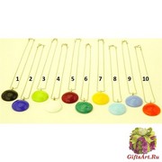 VM0582 Подвеска диам.25мм vetro pasta на цепочке в коробке муранское стекло