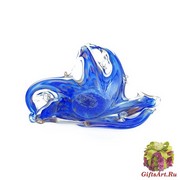 05288 Блюдо-трилистник 20 см цвет синий