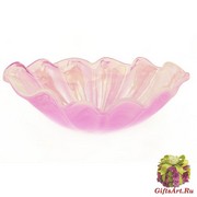 05953 Блюдо-ладья 15х27см, высота 9 см  цвет лиловый