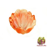 05958 Блюдо-ладья 15х27см, высота 9 см  цвет красный