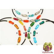 S11-2/maz Колье Leca на каучуке муранское стекло