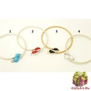 Vac/C9796 Колье Candy на металлизированной текстильной сетке муранское стекло